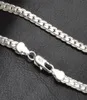 20 Inch 5MM Trendy Men 925 Silver Necklace Chain For Women Party Fashion Silver Figaro Chain Necklace Boy Accessories2033980