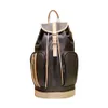 Marque de luxe célèbre sac à dos pour femme 100% cuir véritable sac BOSPHORE marque de créateur sac à dos grande taille fleur marron femmes Han277c