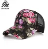 Joymay 2020 Meash Baseball Cap Women Floral Snapback Summer Mesh Hatsカジュアル調整可能キャップドロップb5444337695