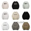 Designer 1977 Mens Hoodie Moletons Preto Tshirt Hoody Hoodies Mulheres Pulôver Homens Crewneck Moletom Carta de Algodão Manga Longa Tracksuit Esse 9Q5V