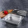 Plates Stainless Steel Tray Buffet Server Dishes Serving Holder For Plate Fruit Party Metal