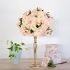 Flores decorativas grinaldas personalizar 35cm artificial rosa mesa de casamento decoração flor bola peças centrais pano de fundo festa floral roa285h