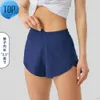 Summer Track That 2,5 pouces Short de sport ample et respirant à séchage rapide pour femme Pantalon de yoga Jupe polyvalente décontractée Poche latérale Gym Underwea