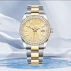 Zegarek mody dla kobiet AAA Jakość automatycznego ruchu mechanicznego luksusowe diamentowe zegarek męskie projektant reloJ Watch White Diar Silver Band WristWatches