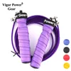 Jump Ropes Vigor Power Gear Adjustable Cable Crossfit Skip Sweat NonSlip Weighted Rope Speed Skipping 231211