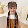 Girls Women's High Ponytails, Little Girls' Natural Dye Fried Dough Twists Long Braids, Boxing Cool Braid Hair Accessories