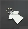 Keychains Fashion Accessories Whole 100Pcs Diy Mdf Double Blank TShirt Key Chain Sublimation Wood Ring For Heat Press Transfer Je9082691