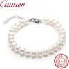 Beaded High Quality Natural Freshwater Pearl Bracelets gift For Women Amazing Price 8-9mm Pearl Jewelry Silver 925 Bracelet jewellery 231208