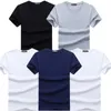 T-shirts pour hommes 5 pièces 2023 marque de mode col rond mince chemise à manches courtes mâle tendance décontracté hommes T-Shirt coréen 4XL 5X