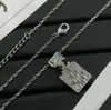 New Full Diamond Perfume Bottle Necklace White Gold Color Gorgeous Diamond-Embedded European