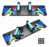 9 w 1 Push Up Rack Board Mężczyźni Kobiety Kompleksowe ćwiczenia fitness Pushup Off On Sight Body Training Home Sprzęt fitness Y209611224