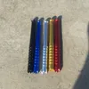 Ultimi tubi di piroga colorati in lega di alluminio Filtro per tabacco alle erbe Maniglie Portasigarette Catcher portatile per fumatori Pipistrello per assaggiatore One Hitter Hand Mini Tube DHL