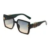 Nouvelles lunettes de soleil unisexes à grande monture 10014 # mode polyvalente