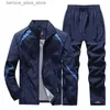 Fatos masculinos Fatos masculinos 2 peças Outfit Gym Jogging Running Sports Track Suits Define Casual Manga Longa Atlético Basquete Sweatsuits Q231211