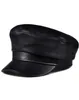 Real Leather Cap Men039s Flat Caps Genuine Men Army Military Hat Fashion Brands Sheepskin Old Hats Wide Brim1586317