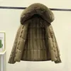 Trenchs de femmes manteaux mi-longueur vers le bas coton Parkas manteau pour femmes 2023 hiver veste bouffante femme doublure intérieure amovible femmes vêtements d'extérieur