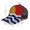 Ball Caps Baseball Cap Flaga Kiribati Drewniana tekstura Symbole narodowe Kapelusz oddychający mężczyźni Kobiety Summer Mesh Drop