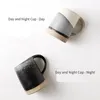 マグカップキルン交換マグアンニックラフ陶器コーヒーカップ耳を掛けている中国シックな日本の手持ちセラミックモダンなシンプルさ