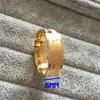 Mode 8mm tomber amoureux anneaux couleur or 316L titane acier solide ECG battement de coeur 100 amour bague femmes filles alliance240B