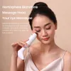 Eye Massager Double Massage Head Beauty Device Eye Acupoints Stick Vibration Face Lift Compress Scraping Electric Heat Bian Stone Gua Sha 231211