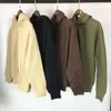 Kanyes Felpa con cappuccio Designer Fashion Uomo Felpe Street Kanyes Same Oversize Silhouette Camel Fleece Pullover Coppia maglione