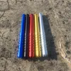 Lo último en tubos coloridos de aleación de aluminio para piraguas, hierba seca, filtro de tabaco, pipas de mano, soporte para cigarrillos, receptor para fumar portátil, bateador, bateador, mano, mini tubo DHL