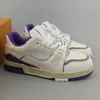 2024 MENSER MEN SHEEEKER VIRGIL TRAINER أحذية غير رسمية منخفضة من جلد العجل ABLOH أبيض أخضر تراكبات زرقاء زرقاء في الهواء الطلق أحذية رياضية 36-45