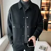 Herrenjacken Hohe Qualität Winter Wolljacke Männer Casual Business Trenchcoat Allgleiches Soziale Männer Kleidung Streetwear Mantel S-4XL 231211