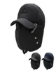 Chapeau coupe-vent chaud en fourrure d'hiver pour hommes et femmes, casquette Lei Feng, bombardier, fausse fourrure, à rabat d'oreille, noir, Ski Trooper, trappeur, casquette anti-neige froide1015979