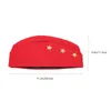 Berretti Star Side Sailor Dance Boat Cap Cappello russo Accessorio per costume da festa