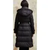 2023 New High End Acetic Acid Down Coat Women's Jiazehua Winter Long Waist Slim Fit Hooded Thickened Coat