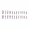 False Nails Nail Clear Tips Long Ballet Blue Wearable Enhancement Piece Sky Pure Desire Cloud Stuff For Acrylic