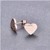 Stud Top Quality Luxury Designer Women Fashion Stud Classic Style Stainless Steel Lover Engagement Earrings Wholesale Drop Delivery Je Dhobt