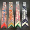 Band Gürtel Bedruckter Kleiner Seidenschal Weiblicher Bandana-Schal Lange Schals Tasche Zubehör Ribbon292p