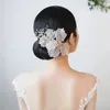 ヘアクリップ手作り美しいシルク糸花夢のようなサイドバンドヘアピンの花嫁のためのウェディングアクセサリー