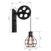 Wall Lamp American Country Industrial Style Retro Creative smides järnskiva Personlig restaurang Corri