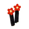 Hårtillbehör Flower Year Red Rope Bands Bow Phone Cord Ring Elastic Line Party