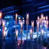 Candelabro de centro de mesa para decoración de bodas, candelabro transparente, candelabros acrílicos para suministros para fiestas y eventos, 12 Uds. LL