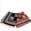 Full G-print Striped border classics Women or men Designer Scarf Autumn Winter Wool Cotton Warm Shawl Outdoor Travel Letters match Noble Elegant and graceful