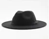 FashionImitation laine femmes hommes dames Fedoras haut Jazz chapeau européen américain casquettes rondes melon Hats9785226