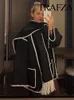 女性用ウールブレンド女性用のトラフザファッションコートo首の長袖の長袖の輪郭スカーフストレートボタンポケットビンテージカジュアルコジーコート231211