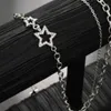 Collares colgantes Estrella brillante Collar de gargantilla de borla en capas para mujeres de lujo dulce chica fresca punk cadena de clavícula joyería de moda regalo de fiesta