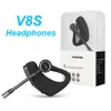 V8 V8S Bluetooth 헤드폰 헤드셋 비즈니스 스테레오 이어폰 마이크 무선 범용 음성 보고서 번호 핸드 이어폰 6729602