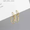 WANTME véritable 925 en argent Sterling bohème pavé Zircon cubain lien chaîne gland boucles d'oreilles pour femmes bijoux accessoires YQ231211