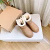 Designer Slippers Tasman Sneeuw Kinderen Mini Winter Skids Platform Laars Bont Slipper Enkel Kind Wol Australië Laarzen Kinderen S S