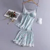 Women's Sleepwear Pajamas Women Pyjamas Cami&shorts Lingerie Intimate Set LOVE Suit Lace Print Sleep Piece Two Summer Homewear Sexy