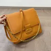 Luxe Franse merk damesmodeontwerpertassen 9A echt leer Nieuwe suède gevoerde schoudertas met grote capaciteit Effen kleur lederen vintage crossbodytas