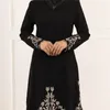 Ethnic Clothing 2 Pieces Set Malaysia Muslim Women Abayas Embroidered Tops Long Maxi Skirt Eid Kaftan Turkey Islamic Arab Dresses Dubai