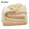 Dekens Zachte deken Quilt Lamswol Dubbellaags Dikke Warme Coral Fleece Plaid voor Bedden Winter 231208