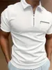 Polos pour hommes Summer Hommes Mode Polo à manches courtes T-shirt Couleur Pure Respirant Bureau Top S-XXXL Vêtements
